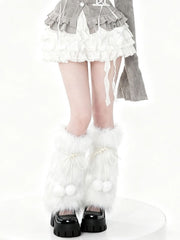 cutiekill-y2k-pom-poms-fluffy-faux-fur-leg-warmers-c0465