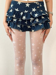 cutiekill-y2k-retro-star-polka-dot-tights-c0355