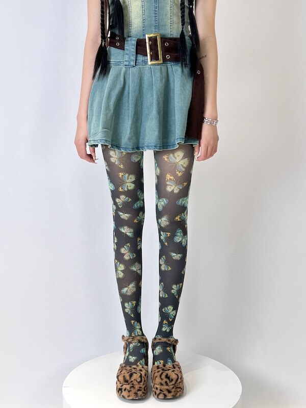 cutiekill-y2k-subculture-butterfly-print-tights-c0455