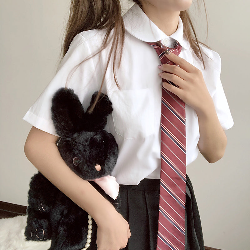 JK girl short sleeve doll collar uniform blouse