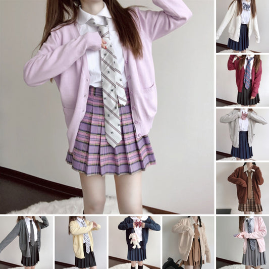 [Normal thin] JK pure candy knit cardigan 1200