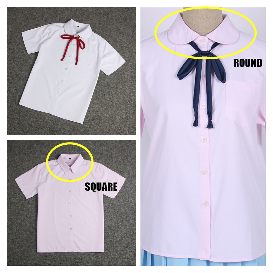 JK girl short sleeve doll collar uniform blouse