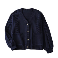 JK winter fluffy warm uniform cardigan