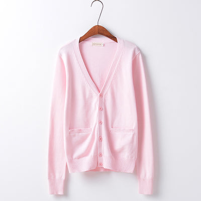 [Normal thin] JK pure candy knit cardigan
