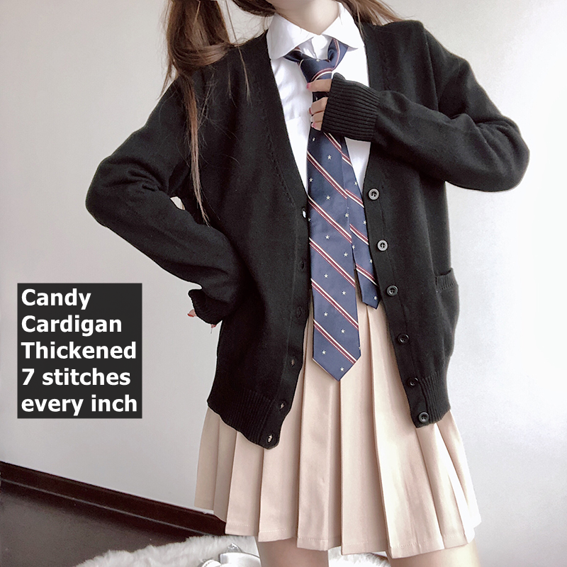[Autumn thick] JK pure candy knit cardigan