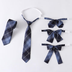 cutiekil-skirt-bow-jk-blue-black-plaid-uniform-skirt-c00854