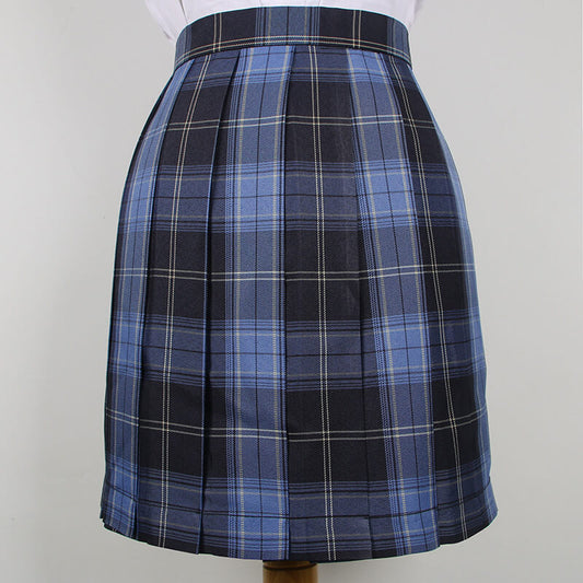 cutiekil-skirt-bow-jk-blue-black-plaid-uniform-skirt-c00854