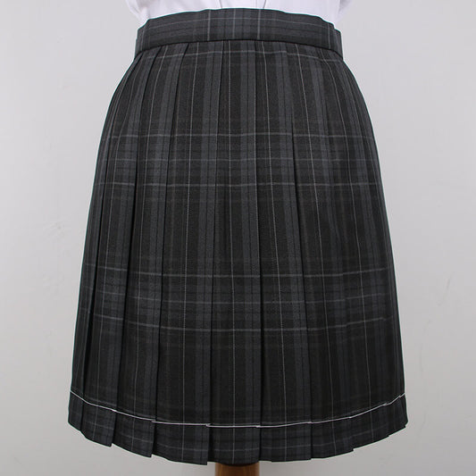 cutiekil-skirt-bow-jk-carbon-grey-plaid-uniform-skirt-c00775