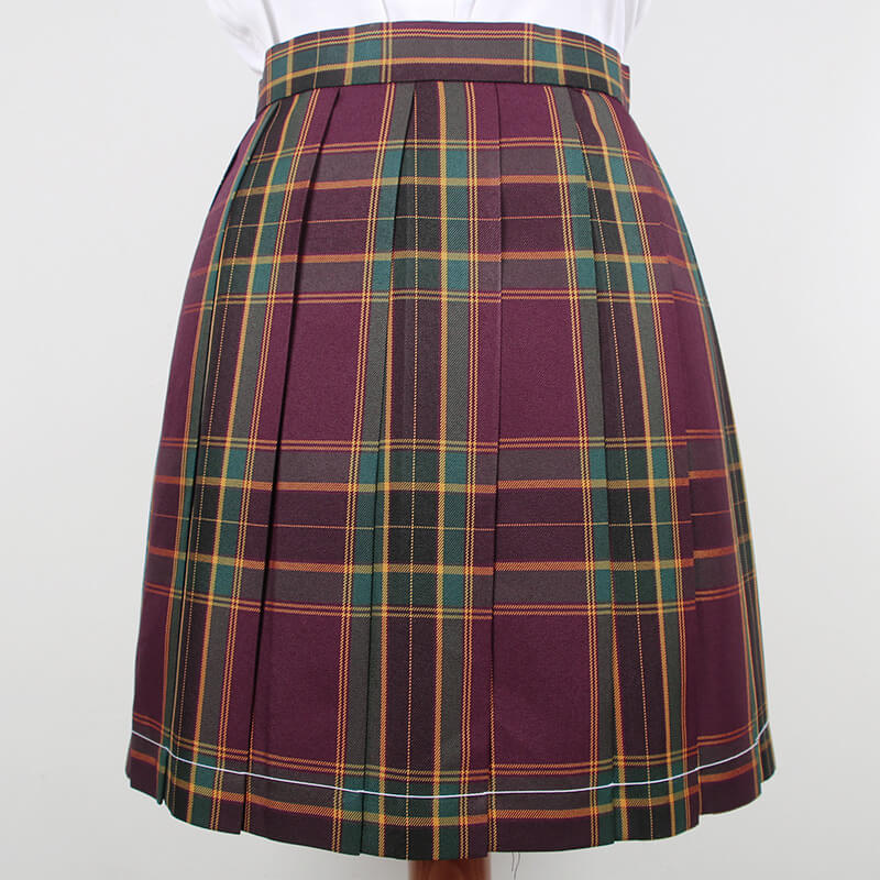 cutiekil-skirt-bow-jk-christmas-red-green-plaid-uniform-skirt-c00910