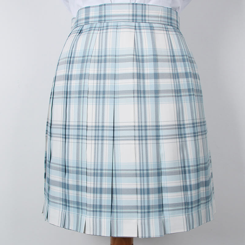    cutiekil-skirt-bow-jk-glacier-blue-plaid-uniform-skirt-c00883