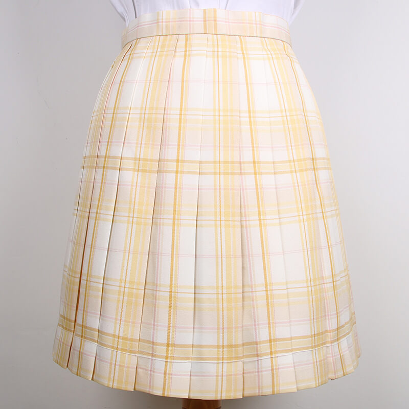    cutiekil-skirt-bow-jk-yellow-plaid-uniform-skirt-c00884