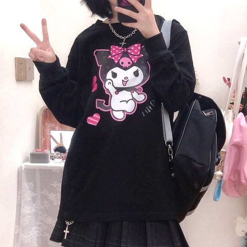 Adorable kuromi sweatshirt – Cutiekill