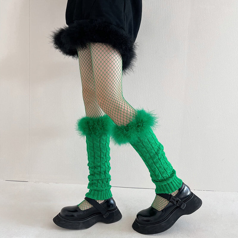 Fluffy vintage y2k leg warmers – Cutiekill