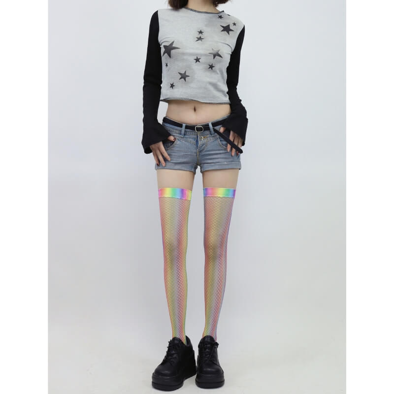 cutiekill-aesthetic-y2k-rainbow-stockings-c0271