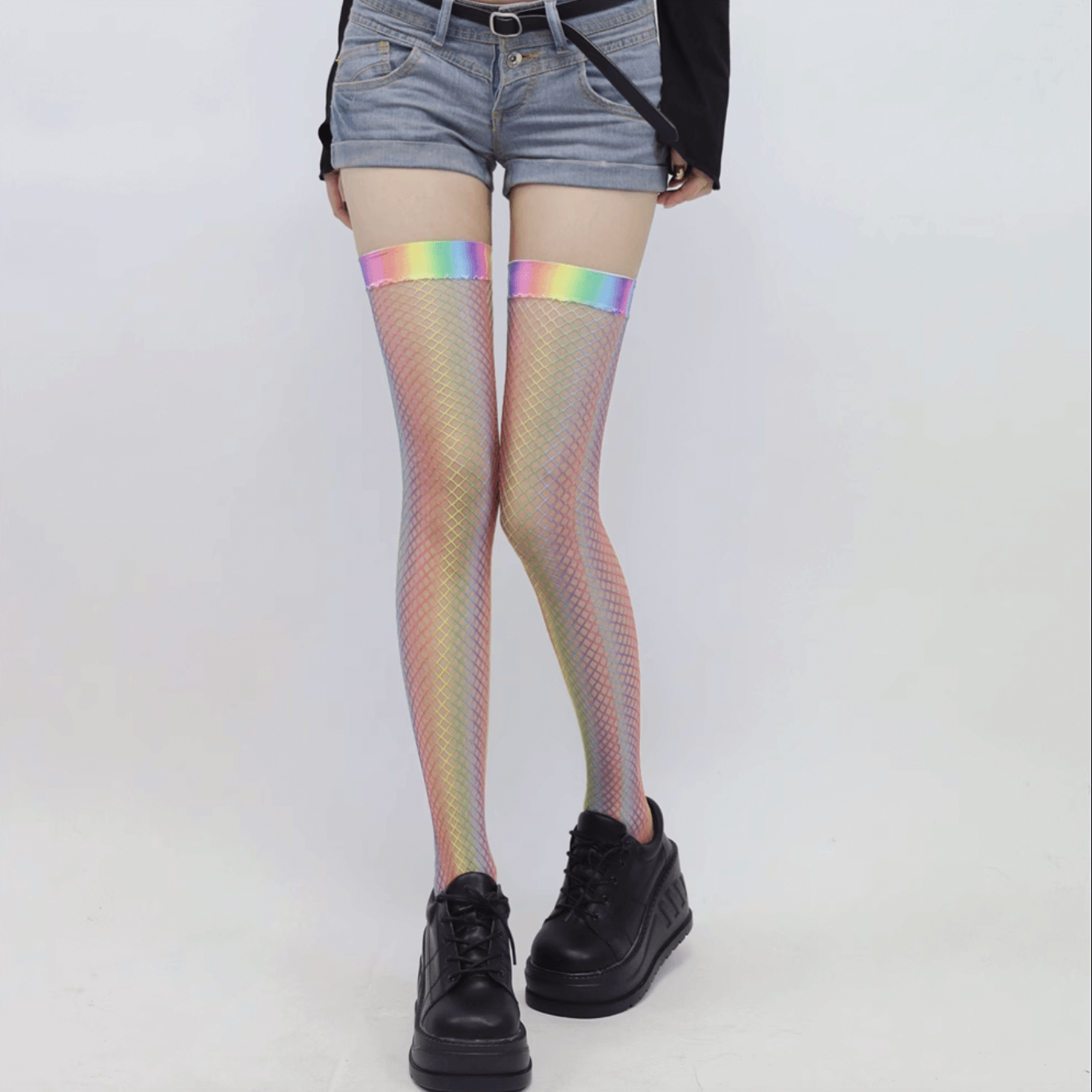 cutiekill-aesthetic-y2k-rainbow-stockings-c0271
