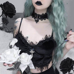     cutiekill-alternative-fairy-goth-black-camisole-ah0255