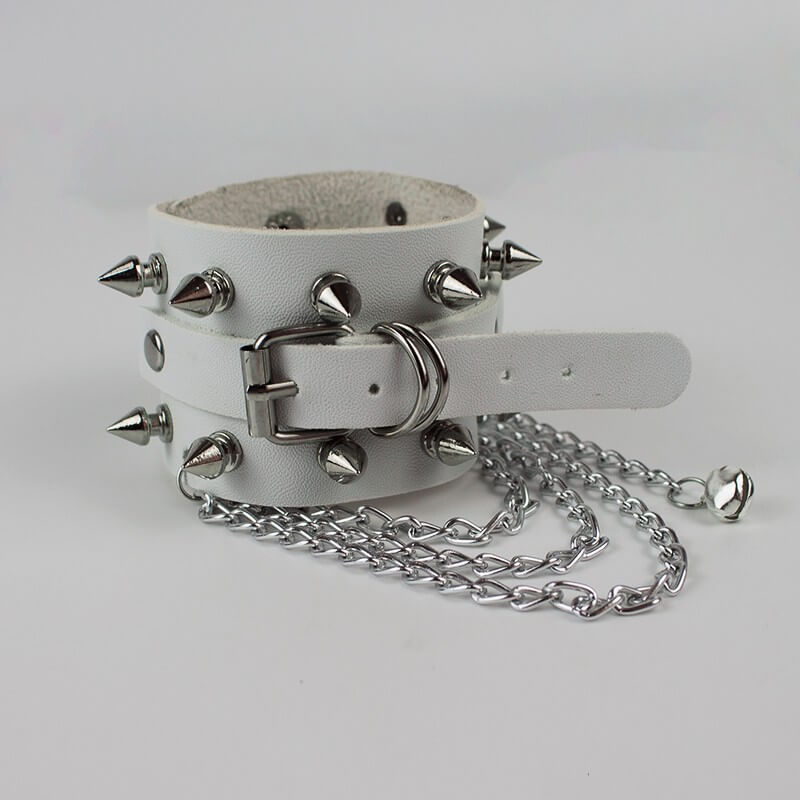 Alternative punk rivet chains bracelet