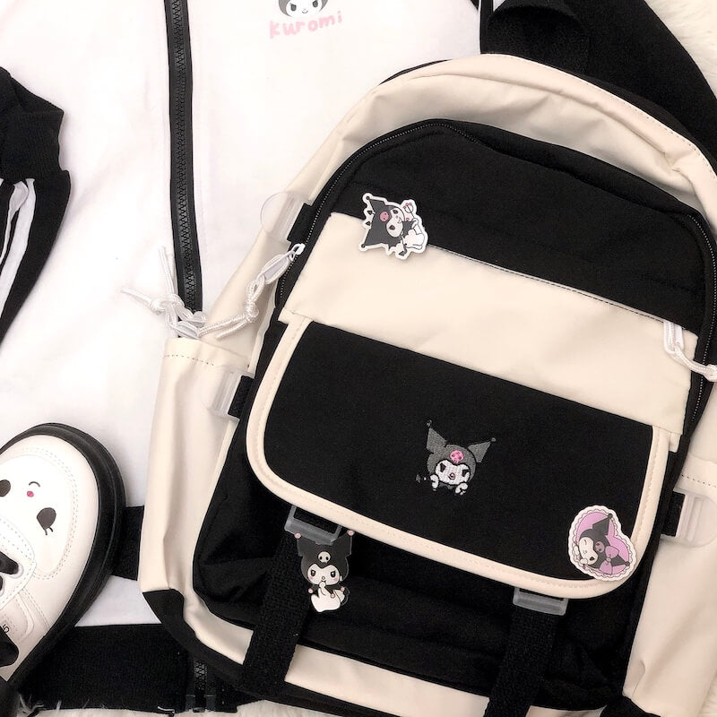 cutiekill-black-goth-lolita-kuromi-backpack-bag-m0006