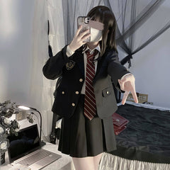 cutiekill-black-suit-jk-vintage-blazer-uniform-set-jk0033
