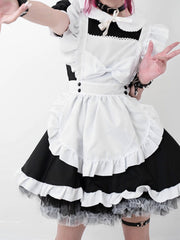 Cosplay bow maid dress set – Cutiekill