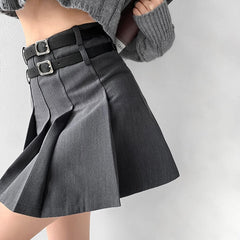    cutiekill-double-belts-academia-skirt-om0106