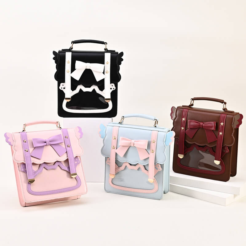     cutiekill-fairy-lolita-bow-kitty-neko-3-way-backpack-bag-c00835