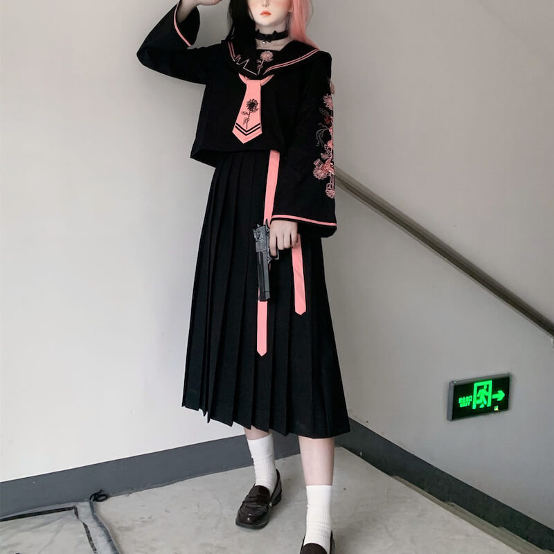 Flower bad girl jk uniform set – Cutiekill