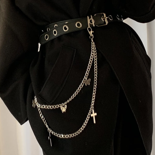 Punk cross chain belt – Cutiekill