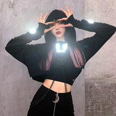 cutiekill-goth-light-reflective-chains-short-hoodie-jumper-c01110