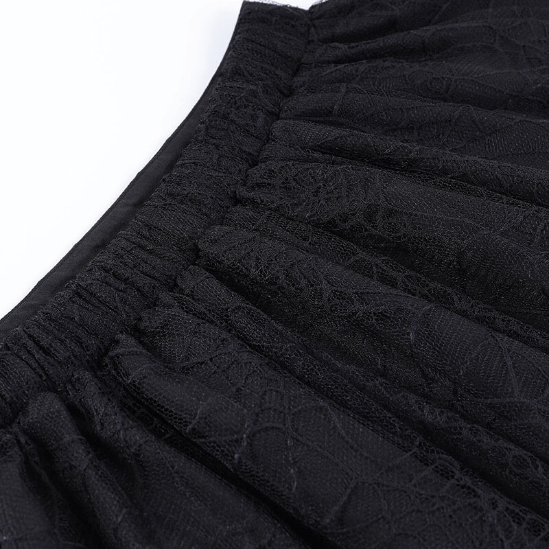 Goth punk spider web tassels skirt – Cutiekill