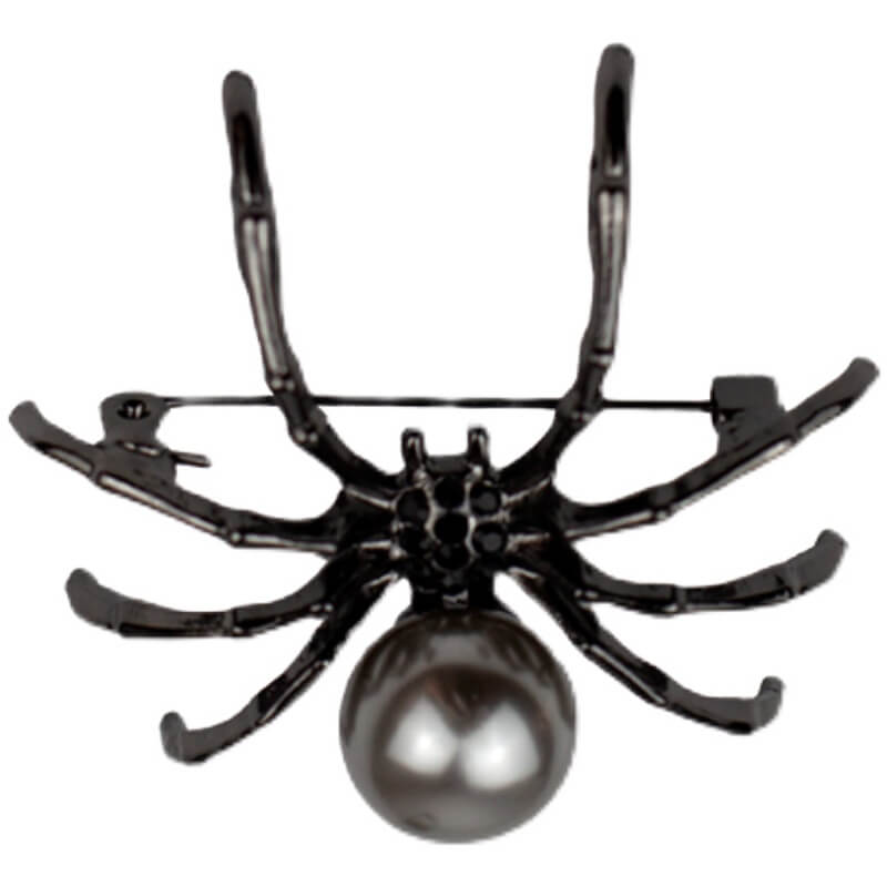 cutiekill-goth-spider-pearl-brooch-ah0045