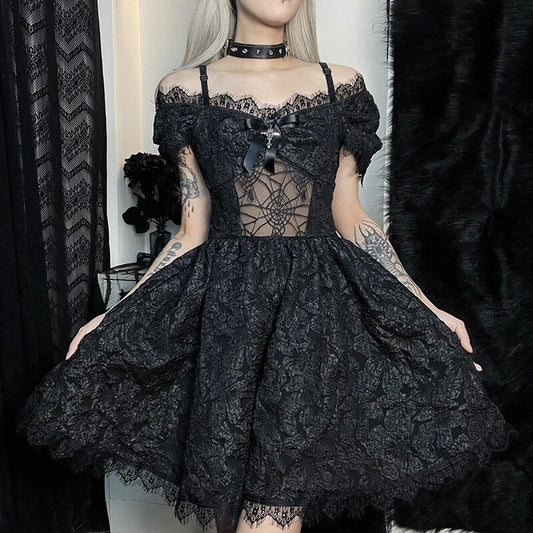 Black Lace High Neck Long Sleeve Draped Midi Dress | PrettyLittleThing USA