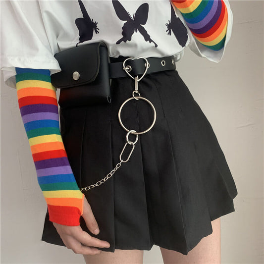 cutiekill-grunge-gothic-heart-buckle-chain-purse-belt-c00643