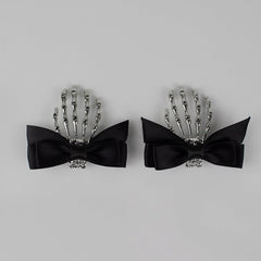 cutiekill-halloween-skull-black-bow-hair-pin-ah0046