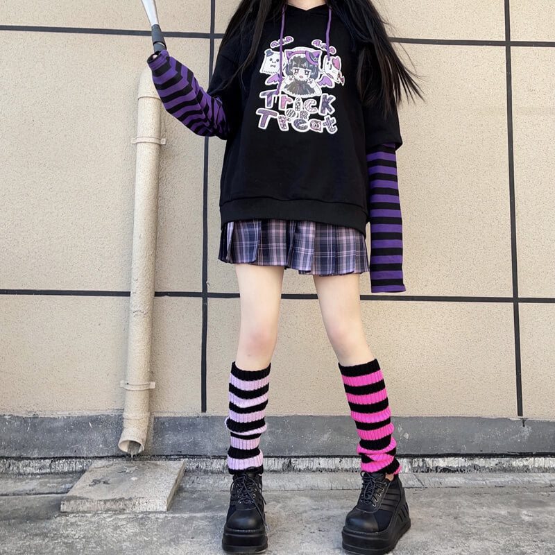    cutiekill-harajuku-girl-mix-stripes-loose-socks-leg-warmers-c0051
