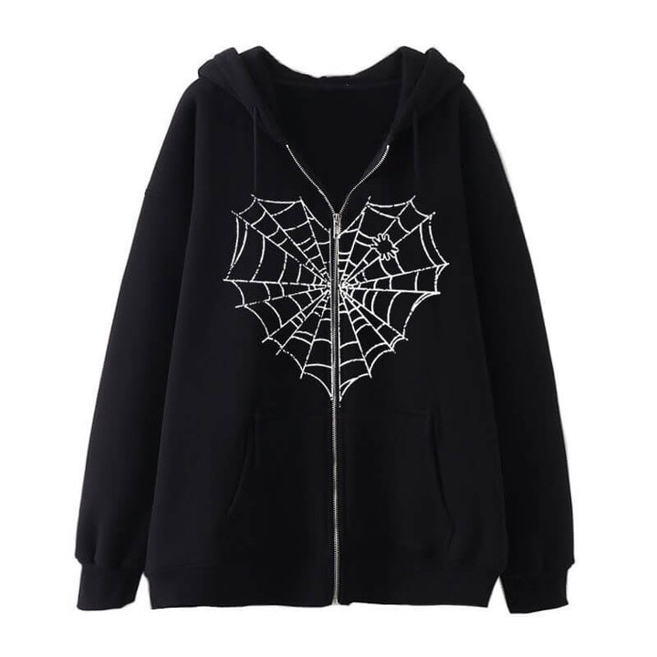 Heart spider web hoodie – Cutiekill