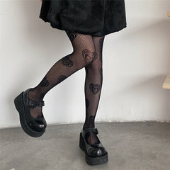 Hearts vintage lace tights – Cutiekill
