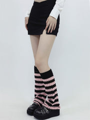    cutiekill-hollow-out-black-pink-y2k-leg-warmers-c0120