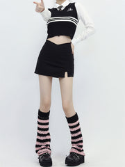    cutiekill-hollow-out-black-pink-y2k-leg-warmers-c0120