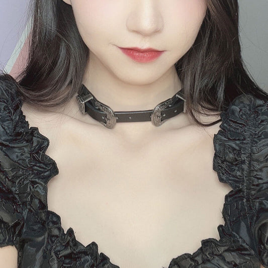     cutiekill-hot-girl-y2k-90s-buckle-choker-ah0204