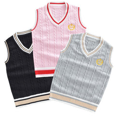    cutiekill-jk-crown-embroidery-uniform-sweater-vest-c01381