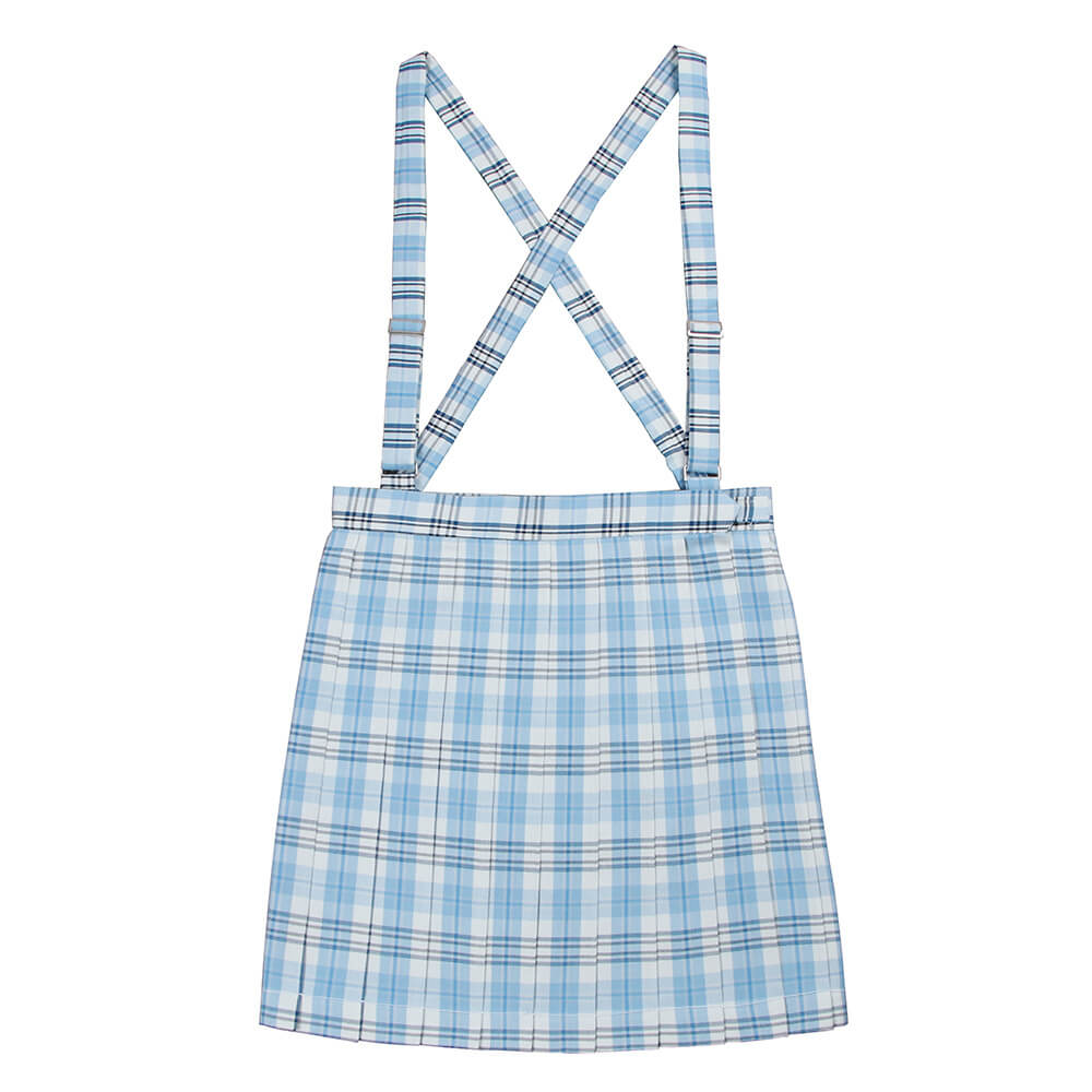    cutiekill-jk-plaid-suspender-uniform-skirt-blue-color