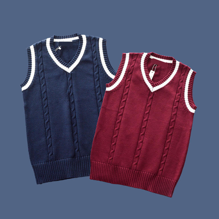 cutiekill-jk-school-uniform-red-blue-sweater-vest-c00958