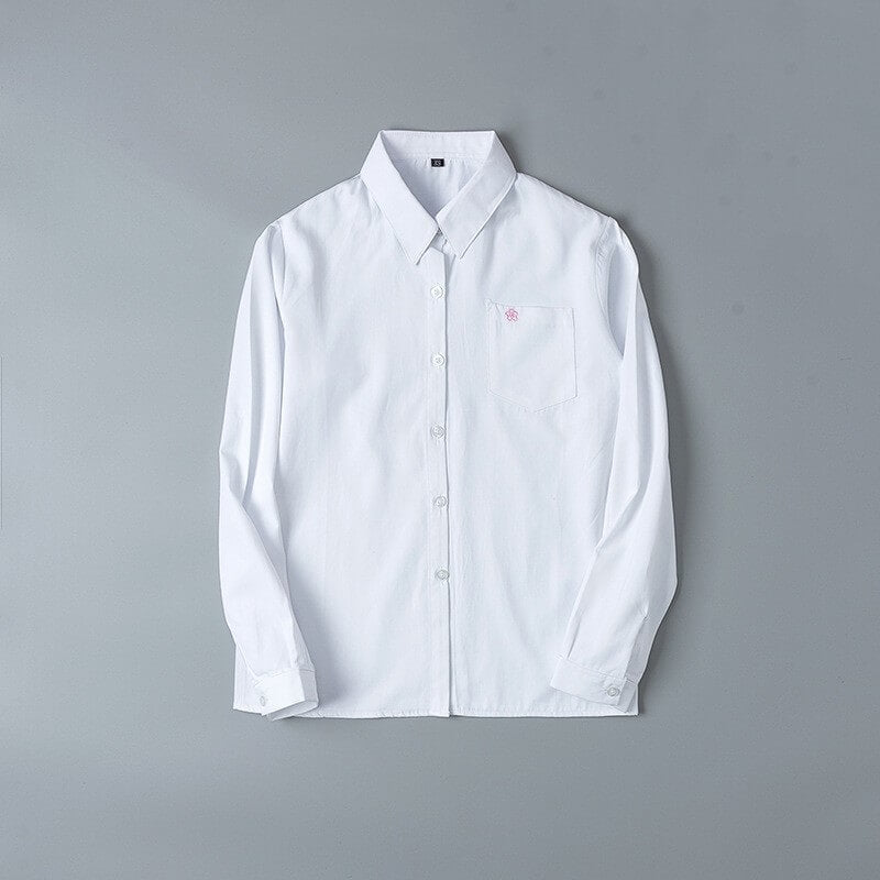 cutiekill-jk-uniform-sakura-pocket-short-long-sleeve-blouse-c01357