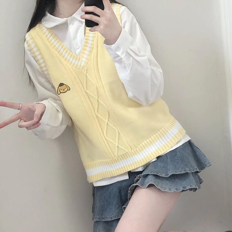 cutiekill-kawaii-doll-kuromi-sweater-vest-c8017