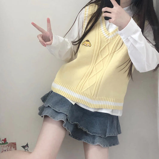 cutiekill-kawaii-doll-kuromi-sweater-vest-c8017
