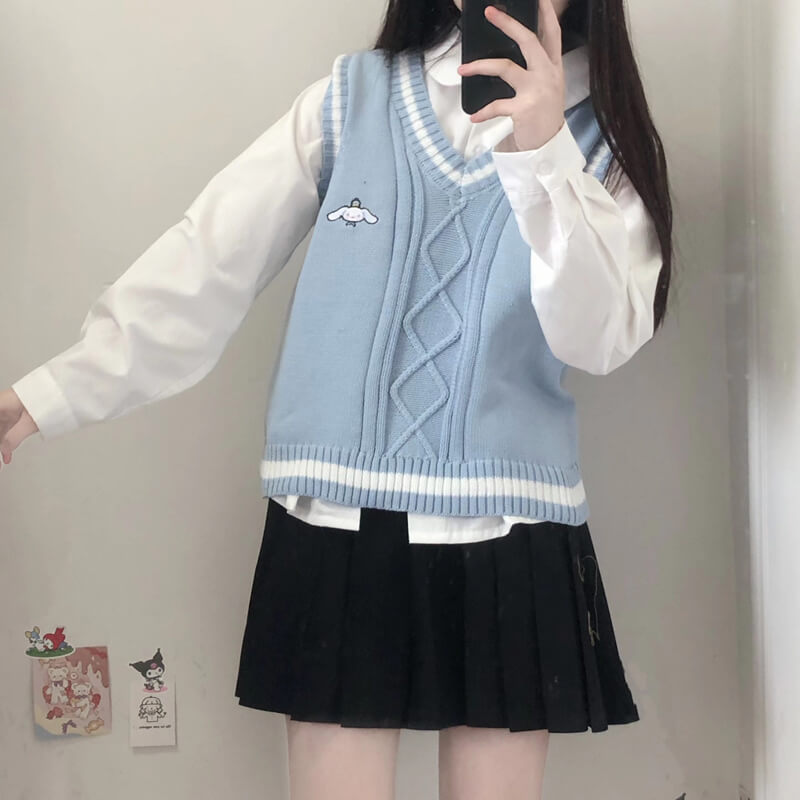 cutiekill-kawaii-doll-kuromi-sweater-vest-c8017