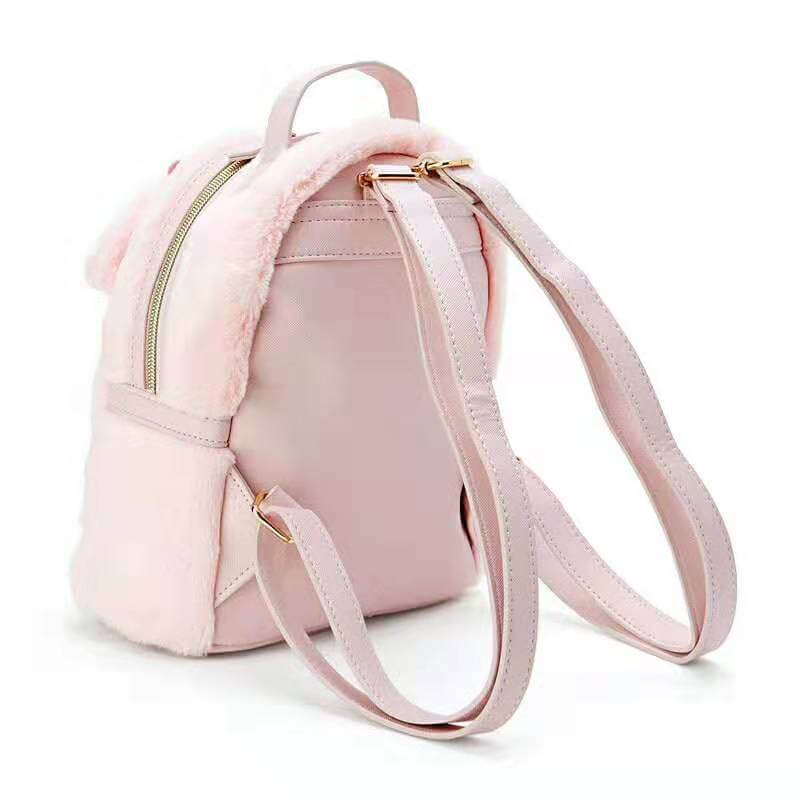 Fuzzy Soft Cinnamoroll My Melody Plush Backpack Bags Kawaii Shop – Kawaii  Babe