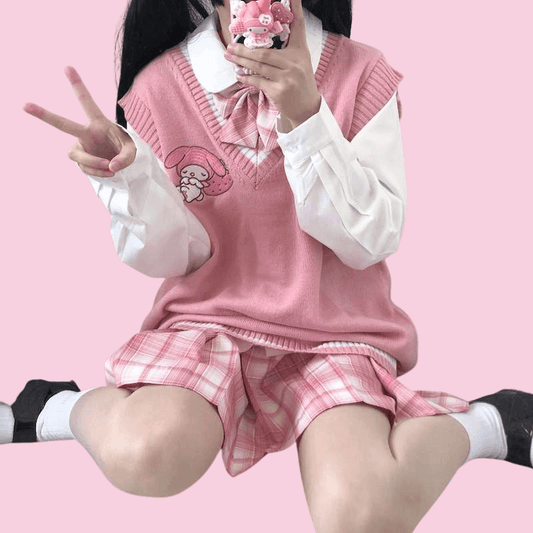      cutiekill-kawaii-girl-cinnamoroll-melody-kuromi-sweater-vest-c01081