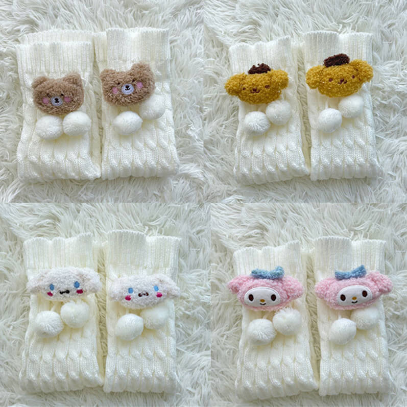    cutiekill-kawaii-lolita-fluffy-bear-pompon-leg-warmer-c0057